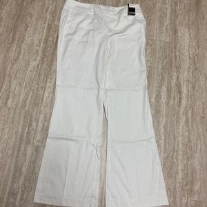 New York & company stretch whitepinstripe pants 8p